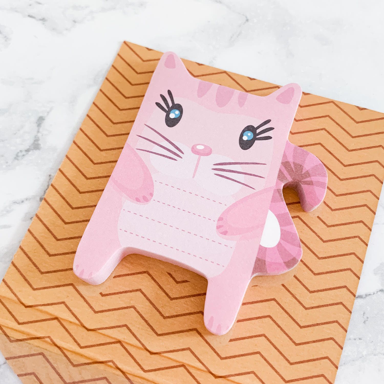 Notes repositionnables type postit, Chat rose (50 feuilles)