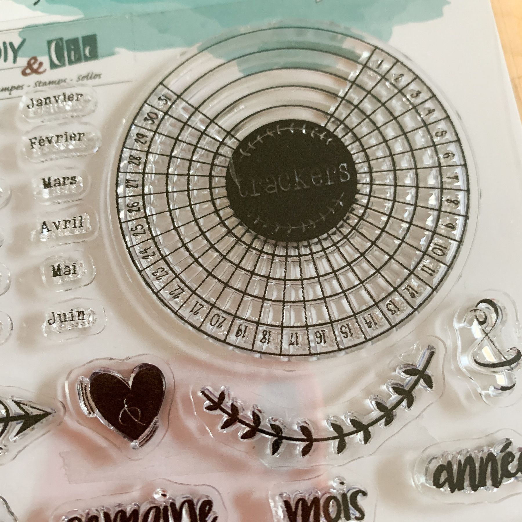 Tampons Calendrier clear stamps