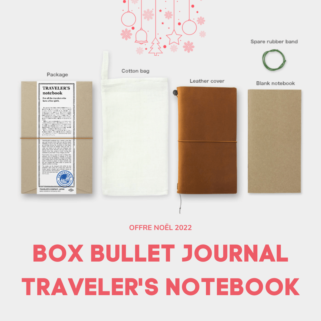 box bullet journal traveler's notebook