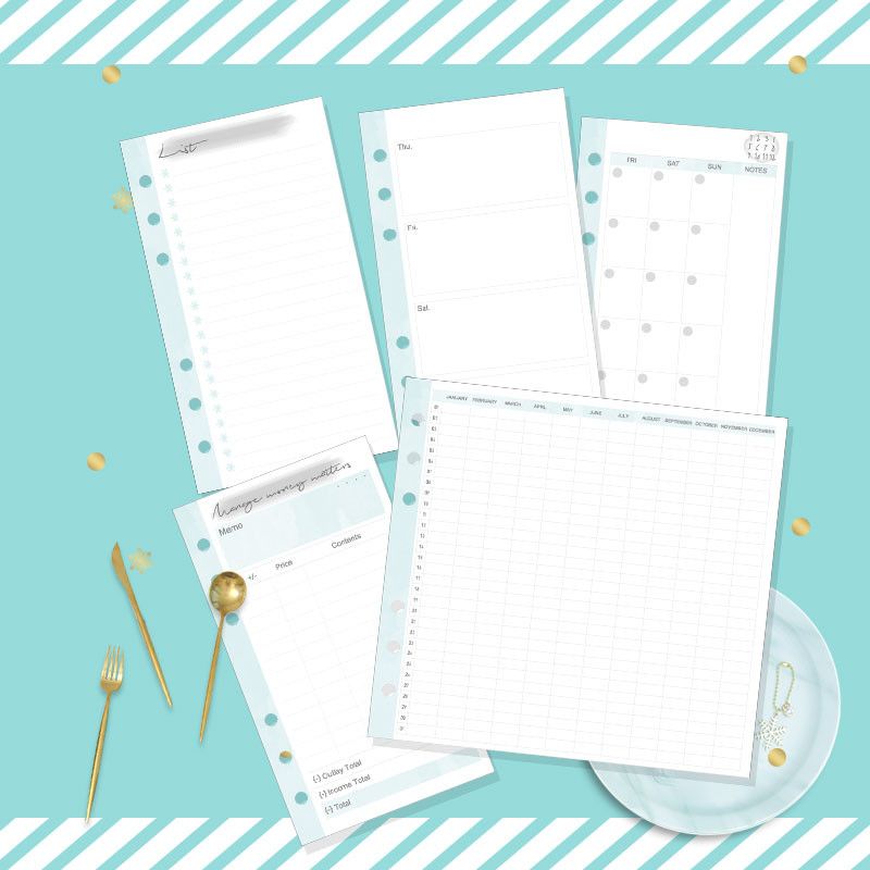 Recharges Planner A5 / Inserts pour Agenda A5