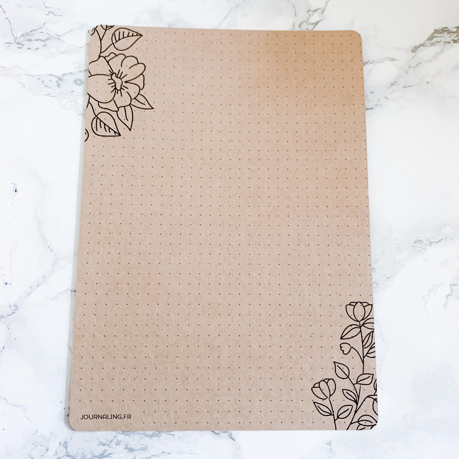 marque page bullet journal kraft