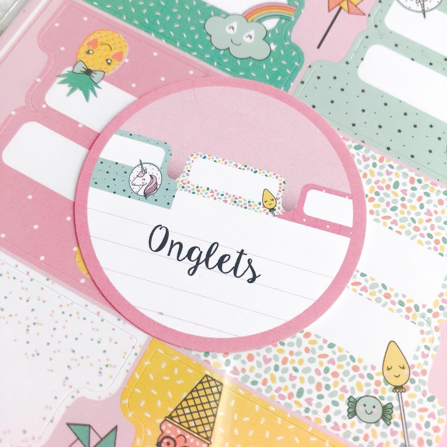 onglets pour bullet journal ou planner