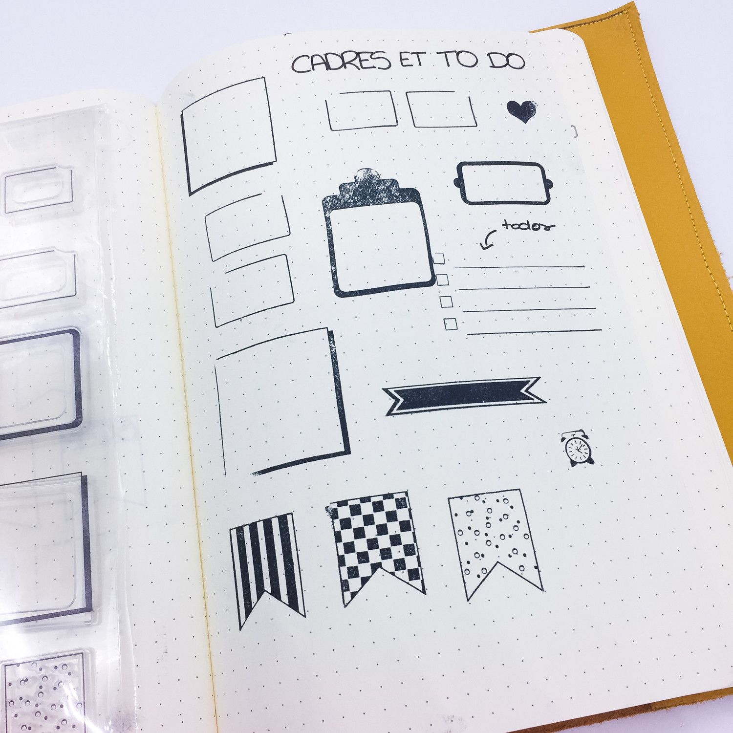 tampons cadre bujo