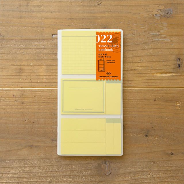 Recharge Traveler's Notebook - Midori 022 (Sticky Notes)