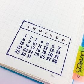 Tampons Calendrier clear stamps