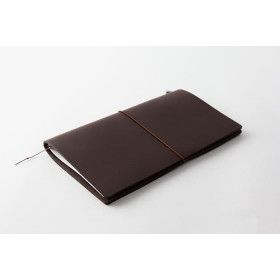 Carnet Traveler's Notebook - Midori en cuir MARRON