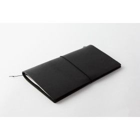 Carnet Traveler's Notebook - Midori en cuir NOIR