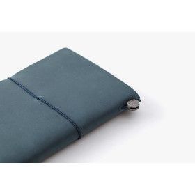 Carnet TRAVELER´S Notebook en cuir - taille passeport BLEU