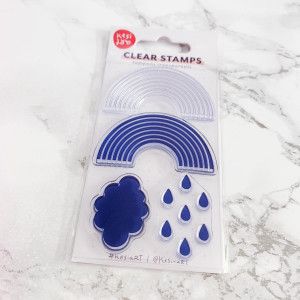 Clear stamps spécial Bullet Journal® : météo et arc en ciel 