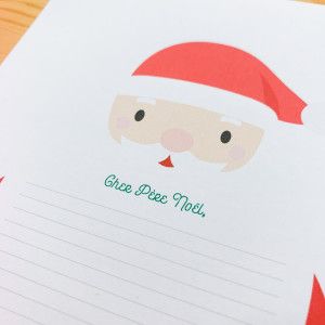 Sticker Pleine Page - Lettre au père Noël