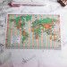 Carte du monde pour planner 6 trous (Filofax)